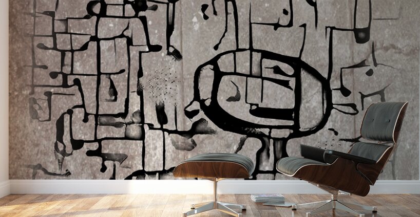 Concrete Cipher Wall Murals