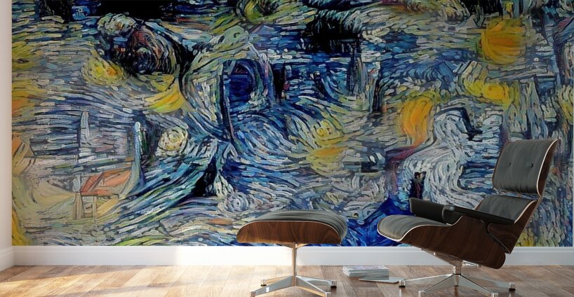Nocturne in Swirls Wall Murals