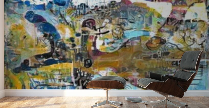 Unfolding character Wall Murals