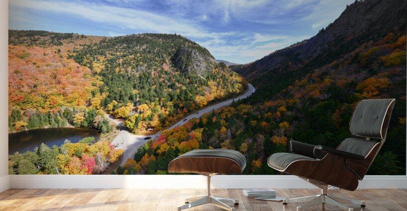 Falls Embrace: Dixville Notch in Late Afternoon Light Wall Murals