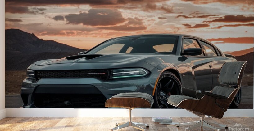 dodge charger modern car strong and beautiful Wall Murals