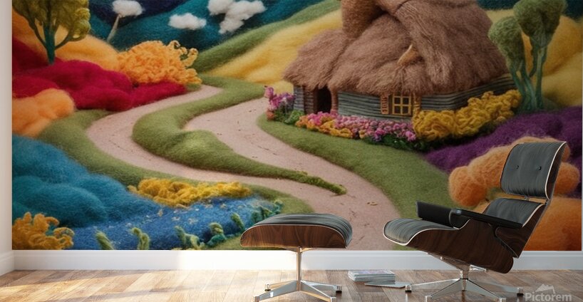 a captivating and whimsical conceptual art piece Wall Murals