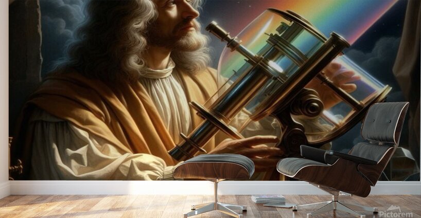 Sir Isaac Newton by Michael Woodard Wall Murals