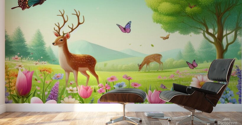 Printemps paradisiaque Wall Murals