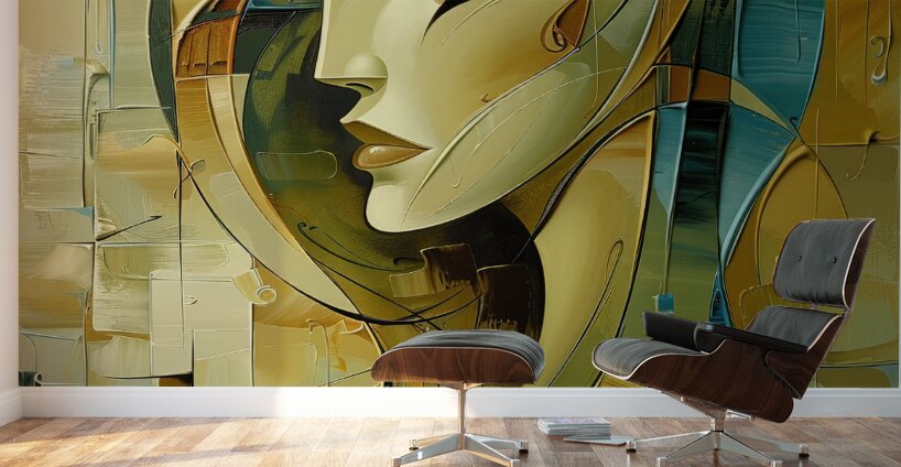 woman on face Wall Murals