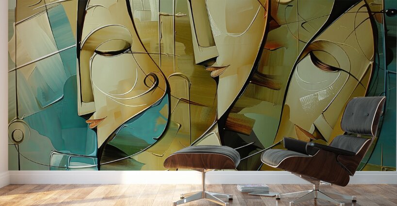 women faces style Wall Murals