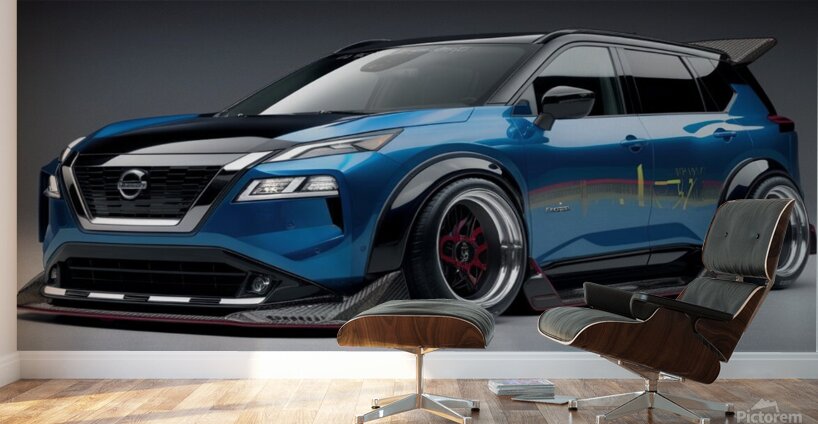 a striking image of a futuristic nissan rogue 202 Wall Murals