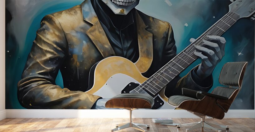 Guitar Ghost Wall Murals