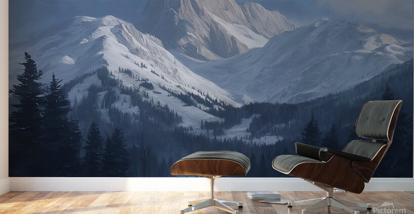 snowy mountains bAD09DmjR  cKZTHVnm82A hoymmYtqSP Wall Murals