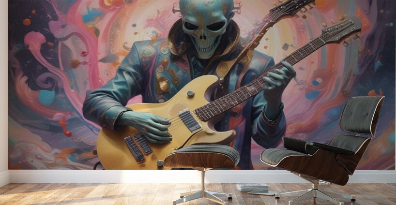 Guitar Ghost 27 Wall Murals