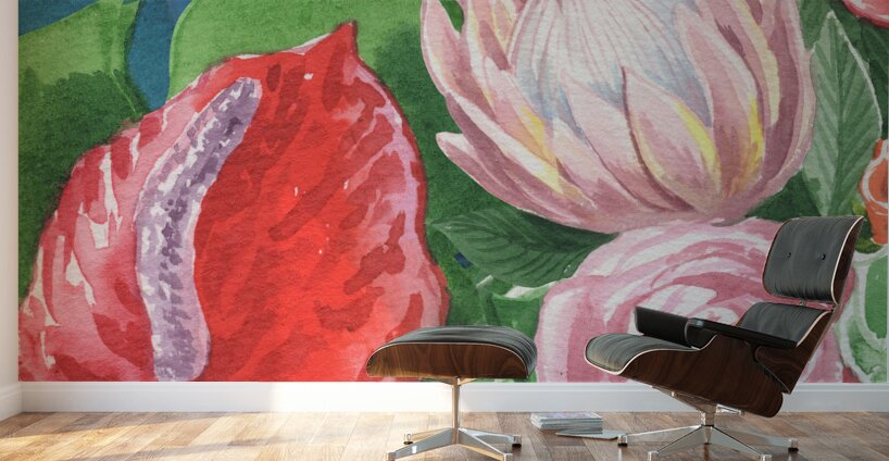 Floral Bouquet Watercolor 7 Wall Murals