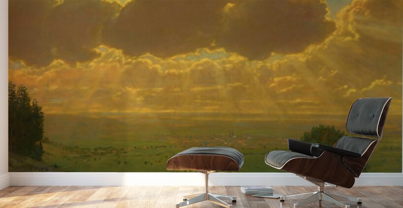 Sunburst Over Sackingen Black Forest  Wall Murals