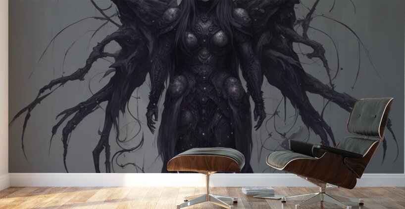 Moth Lady Wall Murals