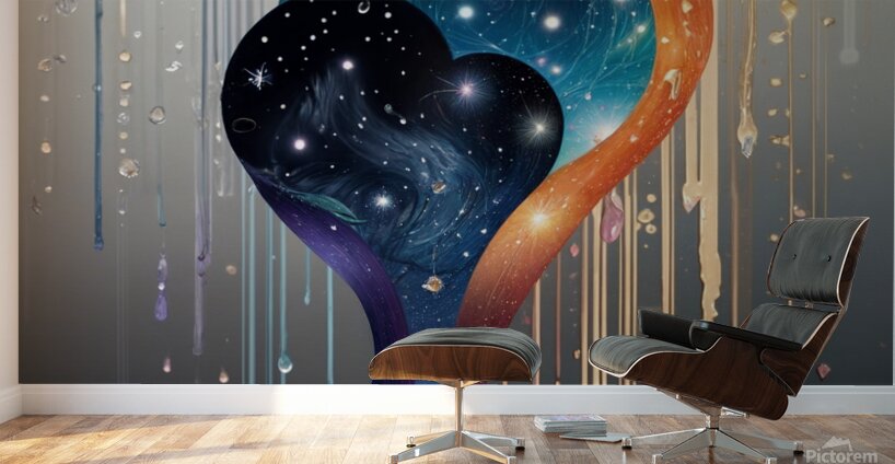 the galaxy of love Wall Murals