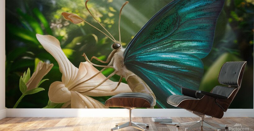 vibrant butterfly Wall Murals