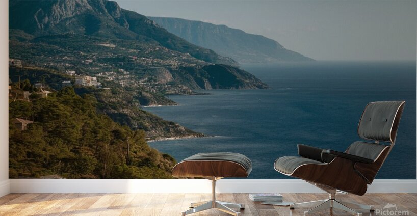  beautiful view overlooking the sea and the mountain Wall Murals