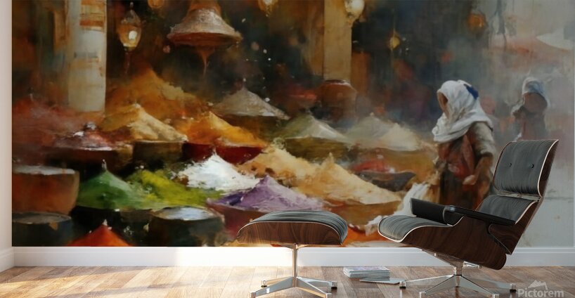 A Moroccan market  Wall Murals