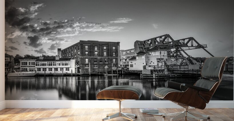 Mystic River Bascule Bridge Wall Murals