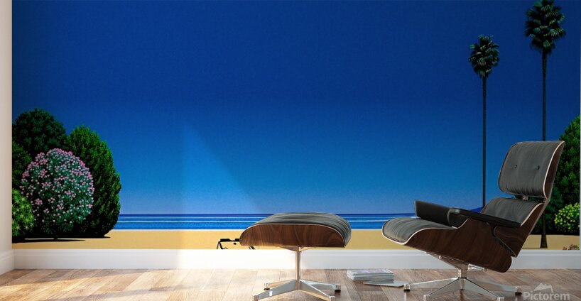 Hiroshi Nagai - Summer Yellow Car Wall Murals