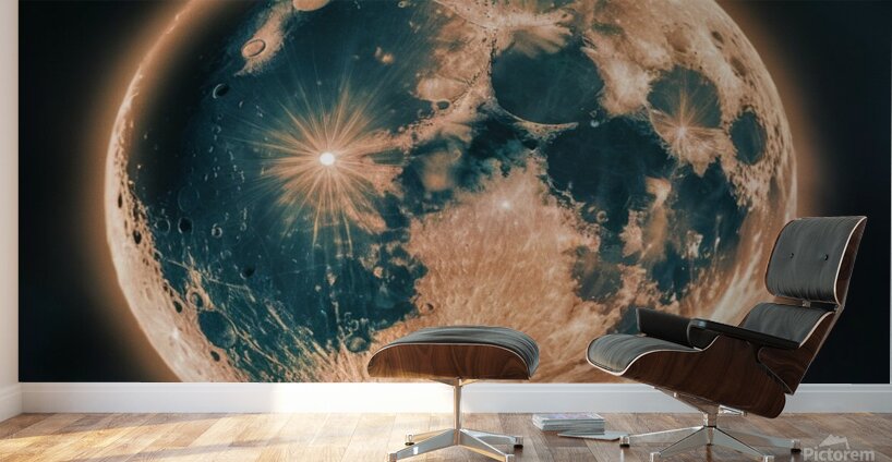 The moon  Wall Murals
