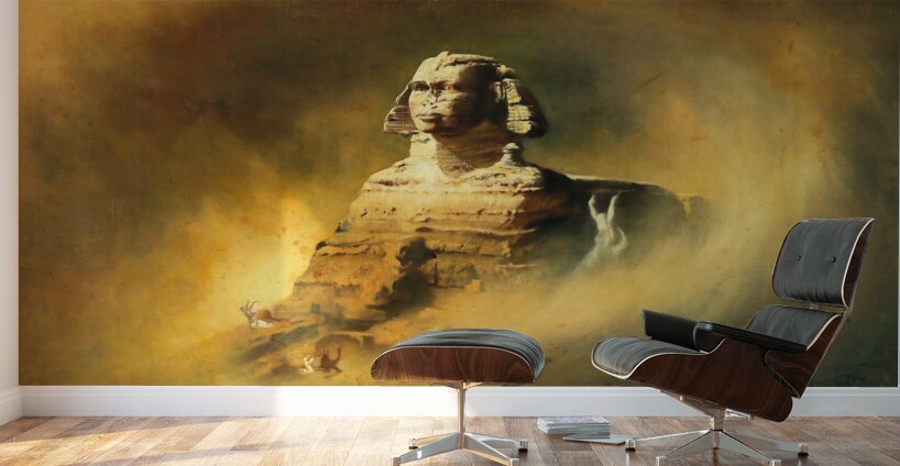 Sphinx Egyptian Art by Karl Wilhelm Diefenbach Wall Murals