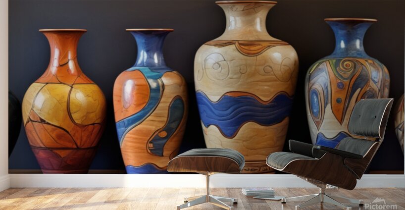 Decorated pottery 4 Wall Murals
