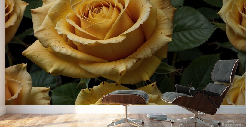 yellow roses full size high resolution Wall Murals