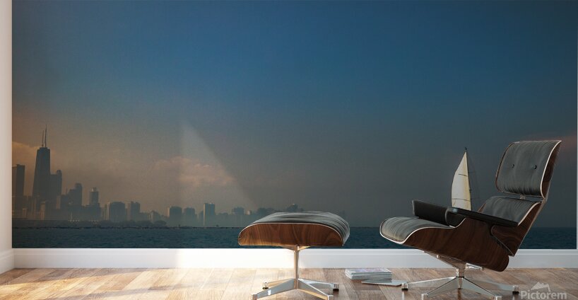 Sailboat on Lake Michigran Wall Murals