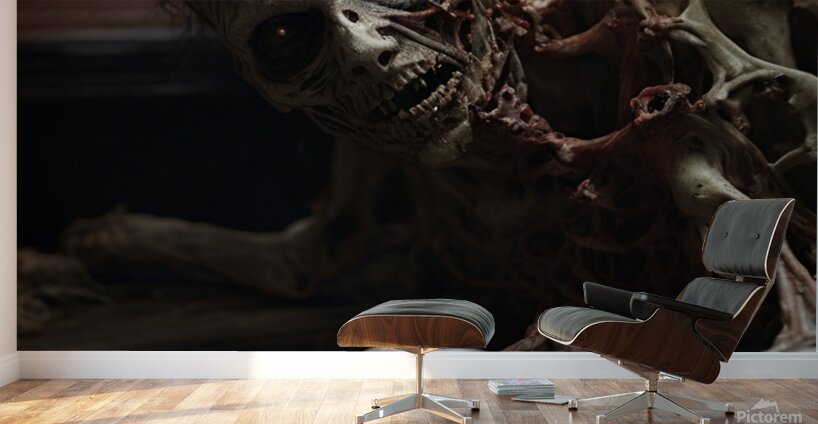 Default Amidst the eerie darkness of a Halloween Wall Murals