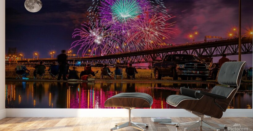 Montreal fireworks competition Wall Murals