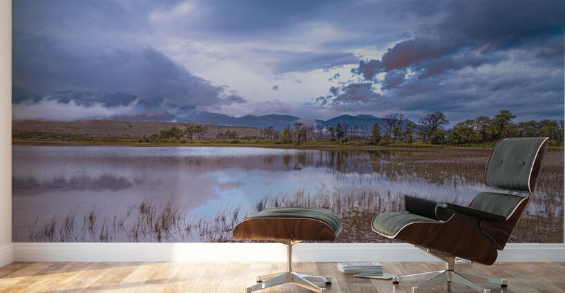 Waterton Lakes Storm Clouds Wall Murals