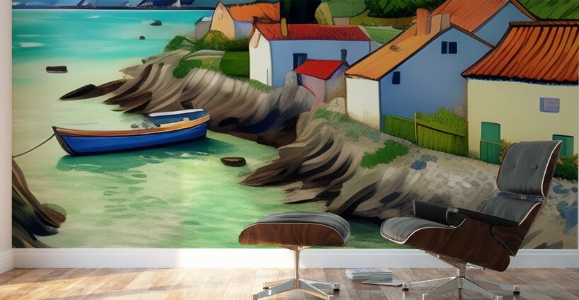 Village by the Sea 14 Wall Murals