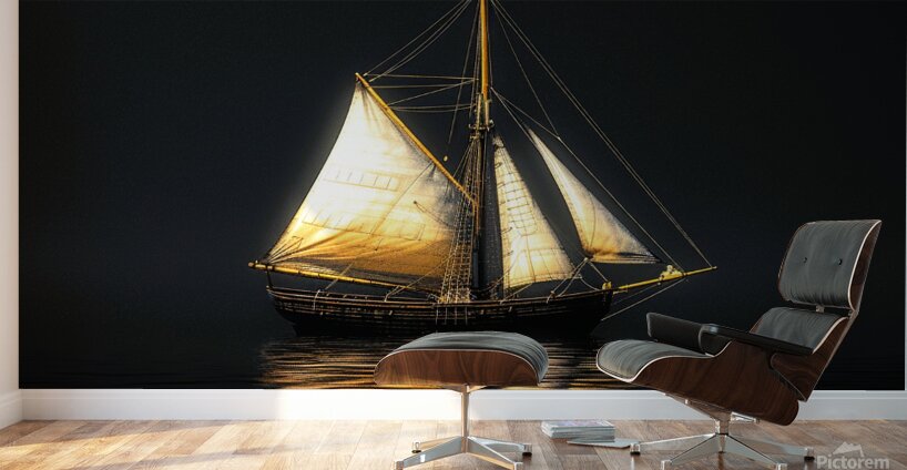 Golden Sails Wall Murals