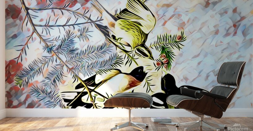 Rose Breasted Grosbeak c.1830 dig imp2 Wall Murals