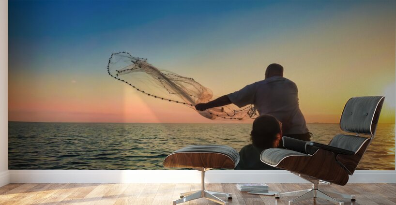 Cast Your Net Upon the Waters Wall Murals