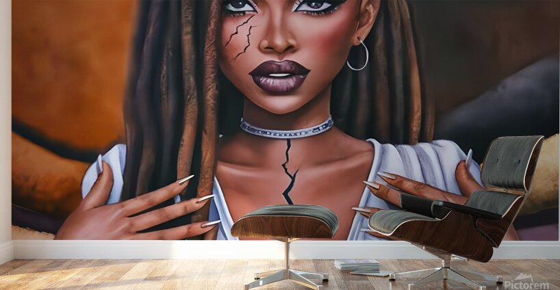 Cracked Elegance Wall Murals