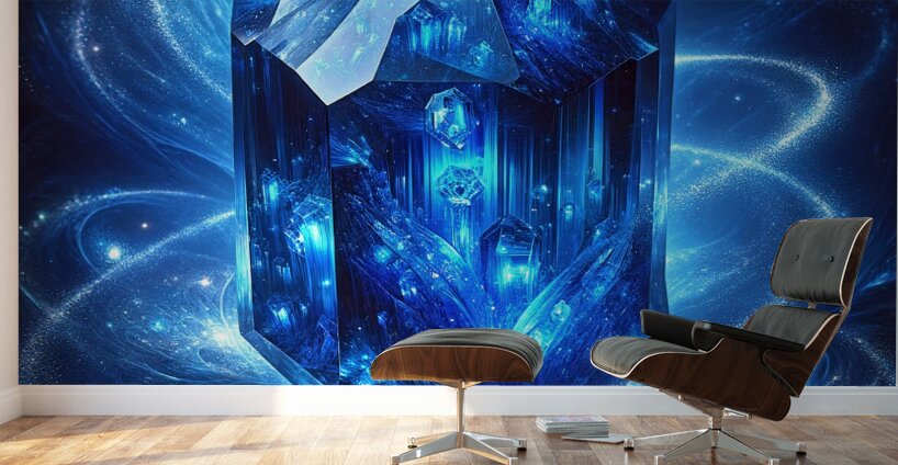 Crystal Blues  Wall Murals