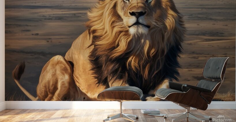 King of the Savannah: The Greatness and Majesty of the Lion  Wall Murals