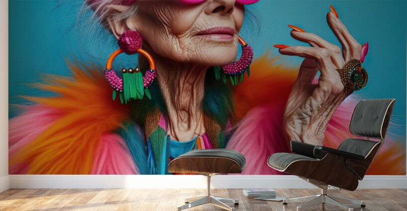 228 Fashion editorial concept. Full length portra Wall Murals