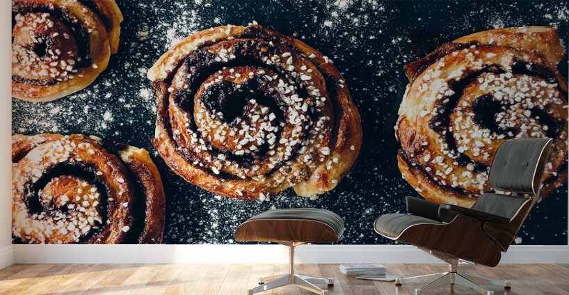 Cinnamon Bun Uppsala Sweden Wall Murals