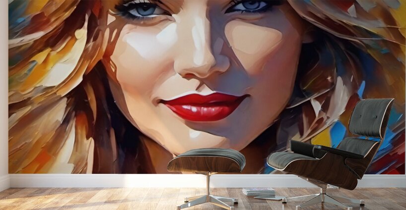 Colorful Abstract Portrait 85 Wall Murals