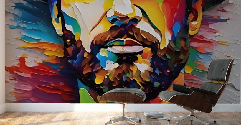 Colorful Abstract Portrait 68 Wall Murals