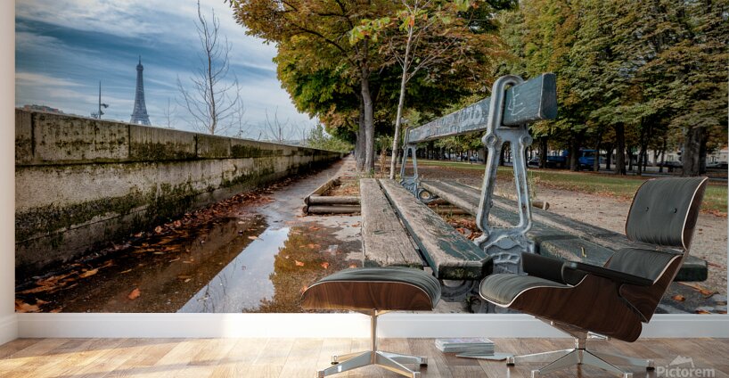 Bench with a view Wall Murals