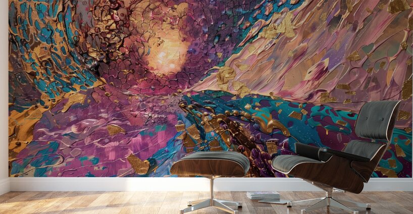 a mesmerizing landscape textured three dimensio 0 Wall Murals
