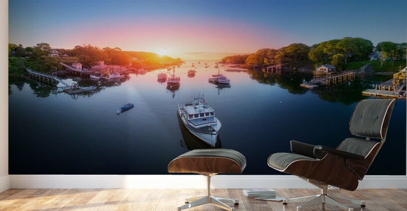 Sunrise Over New Harbor Wall Murals