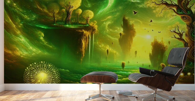 Emerald Falls  Wall Murals
