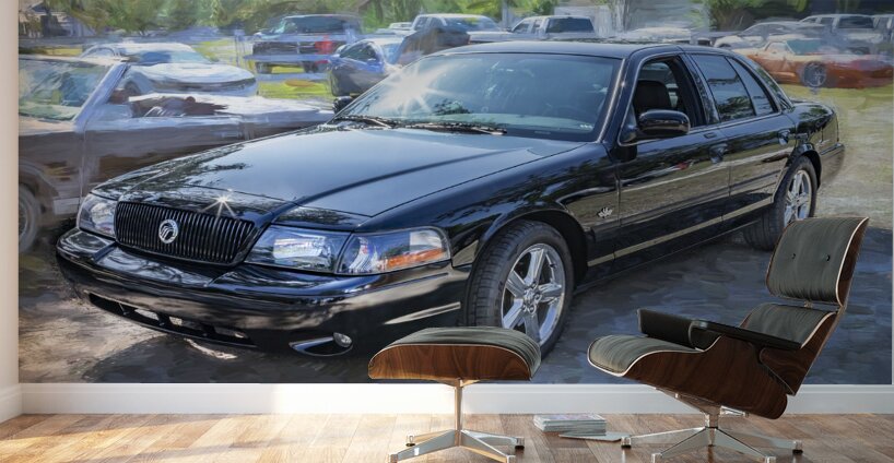 2003 Black Mercury Marauder X 7 Wall Murals