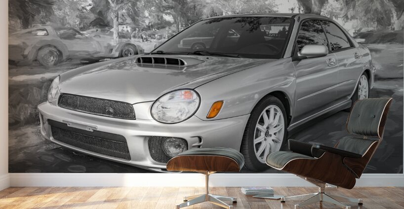 2002 Subaru Impreza WRX Sti X 8 Wall Murals