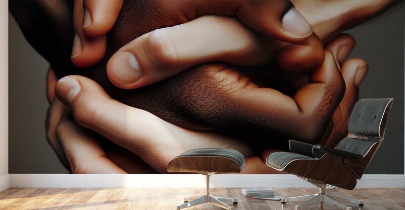 10 Closeup of a business handshake Wall Murals