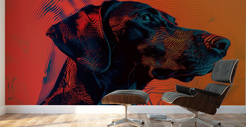 A minimal and weird design with a color scheme  e Wall Murals